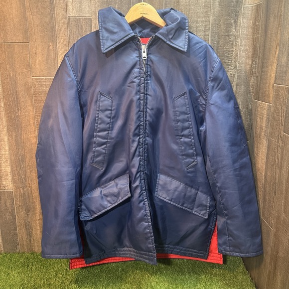 Vintage Golden Fleece‎ Jacket Men's 40 Navy Red Lined Yukon Cloth USA Made - Picture 5 of 6